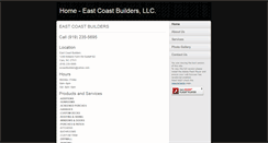 Desktop Screenshot of eastcoastbuildersnc.com