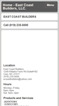 Mobile Screenshot of eastcoastbuildersnc.com