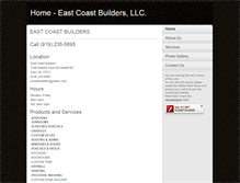 Tablet Screenshot of eastcoastbuildersnc.com